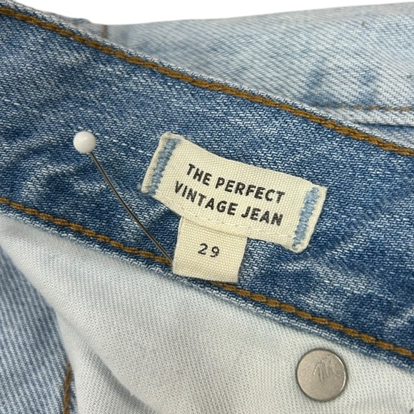 Madewell The Perfect Vintage Straight Jean Light Wash Size 29 - Picture 13 of 15